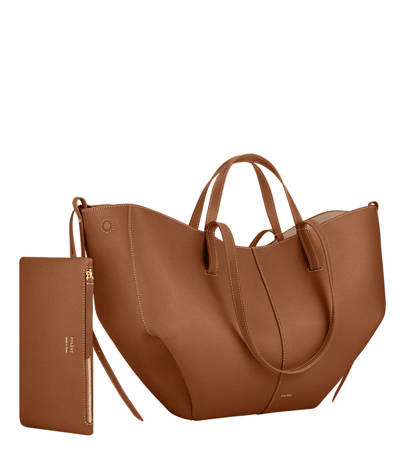 Sac a main Polene Cyme Marron